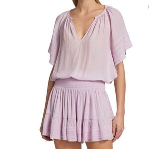 Ramy Brook Jane Dolman Smocked Mini Dress, size S, Excellent Condition!